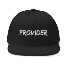 Load image into Gallery viewer, Stylish Flat Bill Cap with 'PROVIDER' Embroidery, Trendy Men’s Hat, Casual Wear, Perfect Gift for Father’s Day, Streetwear, Everyday Style