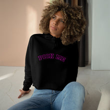 Load image into Gallery viewer, PICK ME Trendy Crop Hoodie with 'Pick Me' Design - Perfect for Casual Days, Gifts, Parties, Fashion Lovers, and Every Occasion