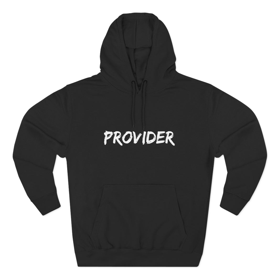Provider Three-Panel Fleece Hoodie - Cozy Gift for Dads, Birthdays, Casual Wear, Appreciative Statement, Everyday Comfort