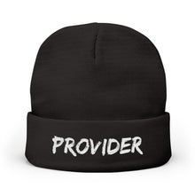 Load image into Gallery viewer, Provider Knit Beanie - Cozy Winter Hat, Embroidered Gift, Beanie for Him/Her, Stylish Cold Weather Accessory, Perfect for Casual Outfits
