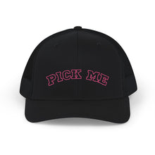 Load image into Gallery viewer, PICK ME Embroidered Snapback Trucker Cap - Fun Gift for Outdoor Lovers, Trendy Accessory for Festivals, Casual Wear, Summer Fashion, Ideal for [...]
